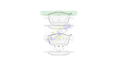 Placute frana ICER IE181903, Fata