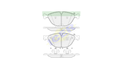 Set placute frana Icer 181905, parte montare : Punte Fata