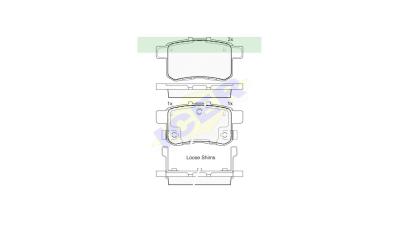 Set placute frana Icer 181907, parte montare : Punte Spate