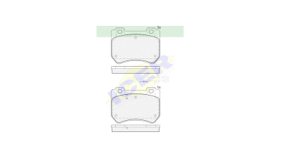 Set placute frana Icer 181932, parte montare : Punte Fata