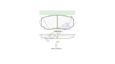 Set placute frana Icer 181962, parte montare : Punte Fata
