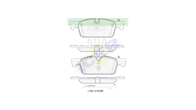 Set placute frana Icer 182021, parte montare : Punte Fata