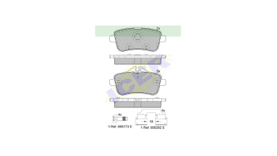 Placute frana ICER IE182072-067, Spate