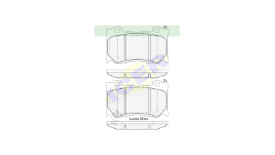 Set placute frana Icer 182089, parte montare : Punte Fata