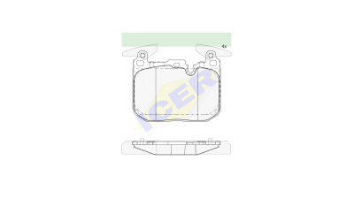 Placute frana ICER IE182093, Fata