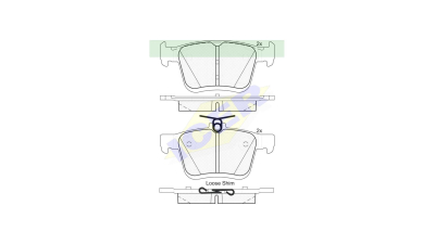 Placute frana ICER IE182099, Spate