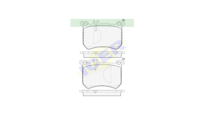 Placute frana ICER IE182100, Fata