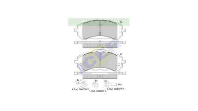 Placute frana ICER IE182160, Fata