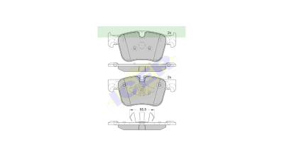 Placute frana ICER IE182166-203, Fata