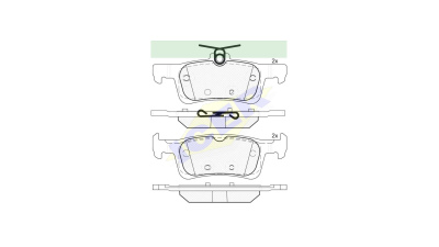 Placute frana ICER IE182174, Spate
