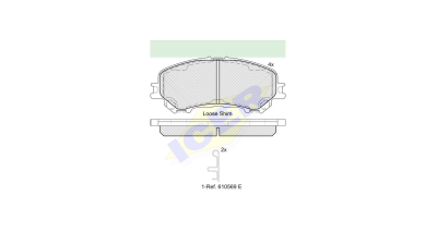 Placute frana ICER IE182181-200, Fata