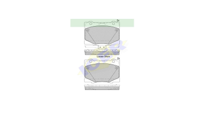 Set placute frana Icer 182184, parte montare : Punte Fata