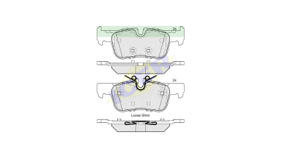 Placute frana ICER IE182193, Spate