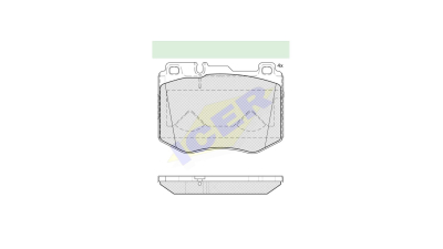 Placute frana ICER IE182195, Fata