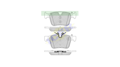 Placute frana ICER IE182232, Spate