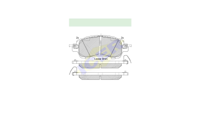 Placute frana ICER IE182235, Fata