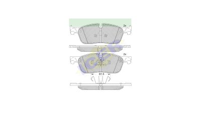 Placute frana ICER IE182236, Fata