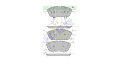 Placute frana ICER 182250