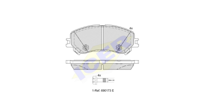Placute frana ICER 182259