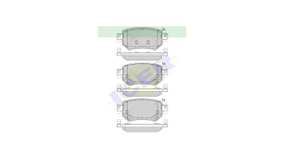 Placute frana ICER IE182263, Spate
