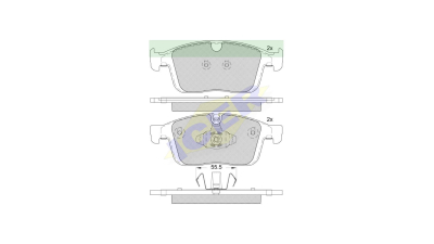 Placute frana ICER IE182266, Fata
