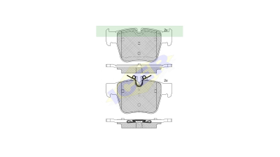 Placute frana ICER IE182271, Spate