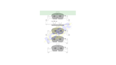 Placute frana ICER IE182279, Fata