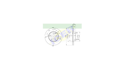 Set disc frana Icer 78BD04152, parte montare : Punte Fata