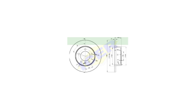 Set disc frana Icer 78BD14102, parte montare : Punte Spate