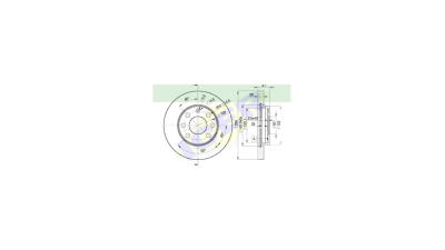 Set disc frana Icer 78BD14402, parte montare : Punte Fata