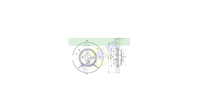 Set disc frana Icer 78BD20802, parte montare : Punte Fata