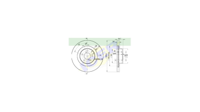 Set disc frana Icer 78BD26302, parte montare : Punte Fata