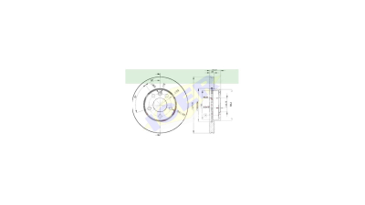 Set disc frana Icer 78BD30152, parte montare : Punte Fata