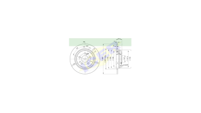 Set disc frana Icer 78BD30552, parte montare : Punte Spate