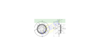 Set disc frana Icer 78BD32152, parte montare : Punte Spate