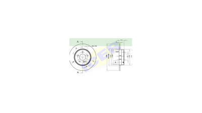 Set disc frana Icer 78BD34122, parte montare : Punte Spate