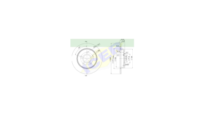Set disc frana Icer 78BD39652, parte montare : Punte Spate