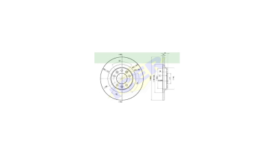 Set disc frana Icer 78BD46092, parte montare : Punte Spate