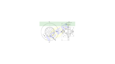 Set disc frana Icer 78BD46392, parte montare : Punte Fata