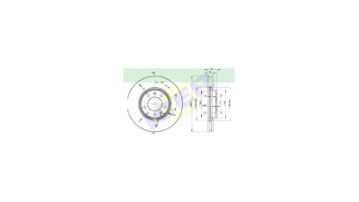 Set disc frana Icer 78BD46852, parte montare : Punte Fata