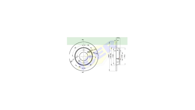Set disc frana Icer 78BD47462, parte montare : Punte Spate