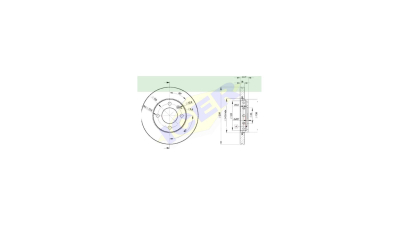 Set disc frana Icer 78BD53032, parte montare : Punte Fata