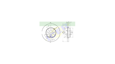Set disc frana Icer 78BD56152, parte montare : Punte Fata