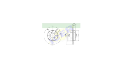 Set disc frana Icer 78BD56362, parte montare : Punte Fata