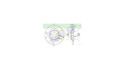 Set disc frana Icer 78BD59242, parte montare : Punte Fata