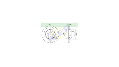 Set disc frana Icer 78BD68452, parte montare : Punte Fata