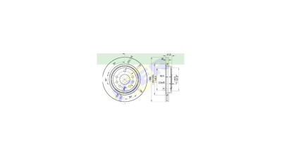 Set disc frana Icer 78BD91142, parte montare : Punte Spate