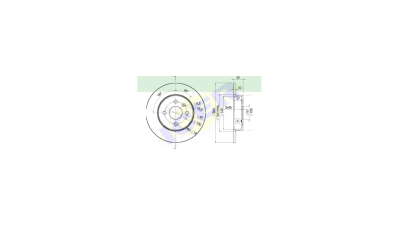 Set disc frana Icer 78BD91162, parte montare : Punte Spate