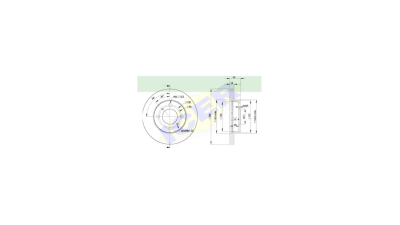 Set disc frana Icer 78BD92822, parte montare : Punte Fata