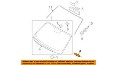 Ornament Parbriz Kia 861143D000